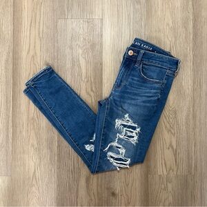 American Eagle Next Level Stretch Temp Tech Distressed Jegging Jeans Women’s 6